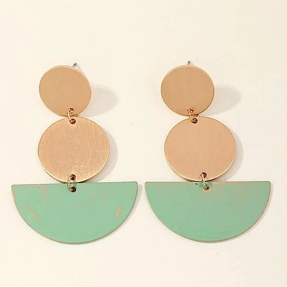 2 FOR $20 Geometric Dangle Earrings - Picture 3 of 4